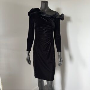 Armani Collezioni Black Long Sleeve Dress